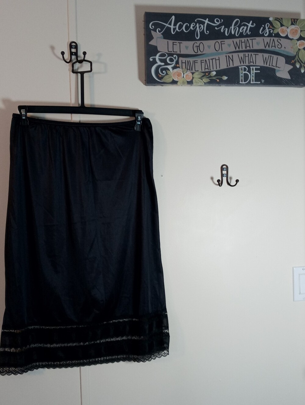 Gorgeous Large Black Half Slip